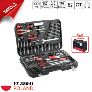 Bộ Đồ Nghề Sửa Chữa Ô Tô 225 Món Yato YT-38941 - Chính Hãng