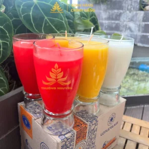 Nến Bơ Trường Organic Ly 18T 310ml Cháy 54h, Nến Cúng, Nến Bàn Thờ, Nến Cúng Dường, Nến Sắp Lễ